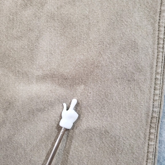 Vintage Levi's Men's 550‎ Khaki Jeans W33xL33 Straight Leg '98 USA Made - Picture 12 of 13